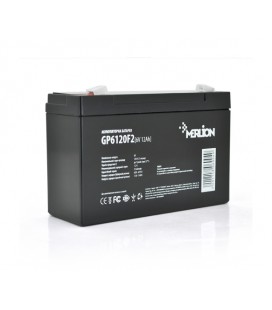 Аккумуляторная батарея MERLION AGM GP6120F2 6 V 12Ah ( 150 x 50 x 95 (100) ), 1.87 kg Q10