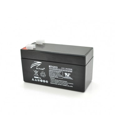 Аккумуляторная батарея AGM RITAR RT1213, Black Case, 12V 1.3Ah ( 98 х 44 х 53 (59) ), 0.9kg Q20