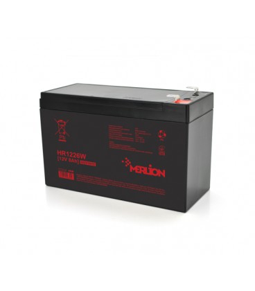 Аккумуляторная батарея MERLION HR1226W, 12V 8Ah ( 151 х 65 х 94 (100) ), 2.2 kg Black Q10/420