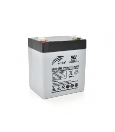 Аккумуляторная батарея AGM RITAR HR1222W, Gray Case, 12V 5.5Ah ( 90 х 70 х 101 (107 ) 1.55kg Q10