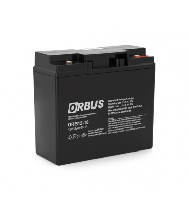 Аккумуляторная батарея ORBUS ORB1218 AGM 12V 18 Ah (180 x76x167) 5 kg Q4/192