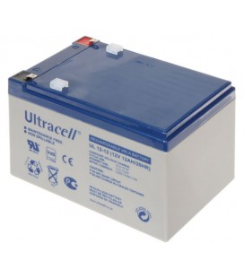 Аккумуляторная батарея Ultracell UL12-12 AGM 12V 12 Ah (158x 98 x 101), 3.60 kg White Q6/444