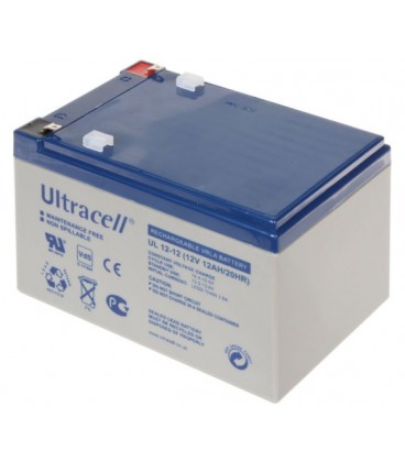 Аккумуляторная батарея Ultracell UL12-12 AGM 12V 12 Ah (158x 98 x 101), 3.60 kg White Q6/444