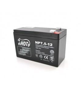 Аккумуляторная батарея 12V 7.5Ah ENOT (150 x 65 x 95 (100))