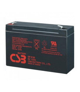 Аккумуляторная батарея CSB GP6120, 6V 12Ah (150 x 50 x 95 (100), 1.89 kg Q10