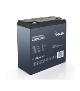 Тяговая аккумуляторная батарея AGM MERLION 6-DZM-20, 12V 20Ah M4 (181х77х167 ) Q3