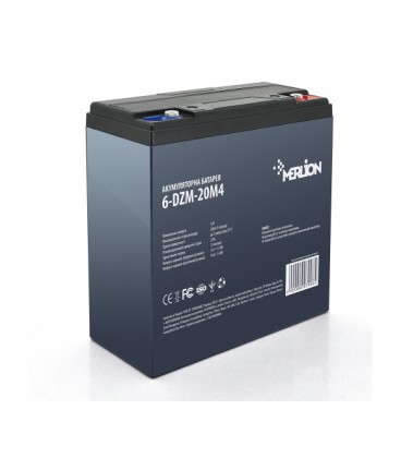 Тяговая аккумуляторная батарея AGM MERLION 6-DZM-20, 12V 20Ah M4 (181х77х167 ) Q3