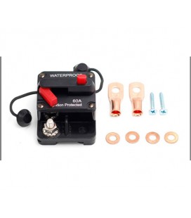 Автоматический выключатель предохранитель однополюсный постоянного тока 12-48V,GG-CB5 Waterproof 60A