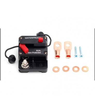 Автоматический выключатель предохранитель однополюсный постоянного тока 12-48V,GG-CB5 Waterproof 60A