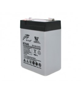 Аккумуляторная батарея AGM RITAR RT640, Black Case, 6V 4Ah ( 70х47х99 (107) ), 0.62 kg Q20