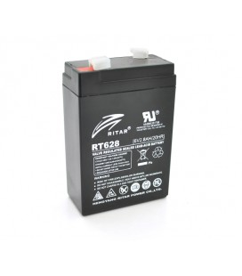 Аккумуляторная батарея AGM RITAR RT628, Black Case, 6V 2.8Ah ( 66х34х 97 (103 ) ), 0.57 kg Q25