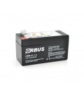 Аккумуляторная батарея ORBUS ORB1213 AGM 12V 1,3Ah (98 х 44 х 53 (59)) 0.525 kg Q20/450