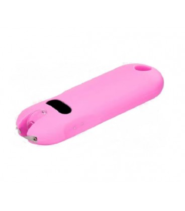 Фонарь-отпугиватель ручной BAILONG X-Balog TW-1806P. LED , ток 8000KV, 130W, Li-ion встроеный 4 000 mAh , Pink, IP44, USB, 100х3