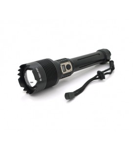 Фонарь ручной Bailong BL-G201-P360, 1LED XHP360, 50W, 5 режима, ZOOM,2x26650 /8800mah, Black, IP40, кабель USB- Type-С, 270х60х3