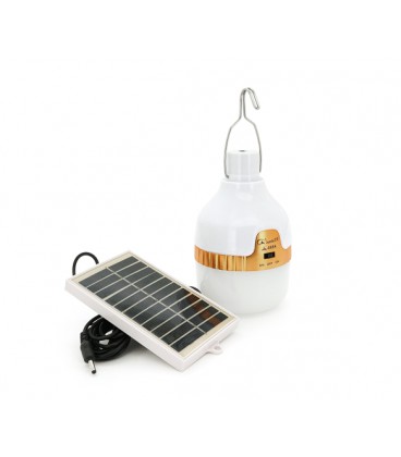 Лампа с встроенным аккумулятором Junai JA-899A, питание от USB+Solar панелька 100х60мм, Box