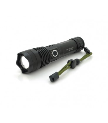 Фонарик Bailong BL-X71-P90, 3 режима, алюминий, аккум 26650, USB кабель, BOX