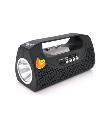 Радио с фонариком FP-9011BT, FM/AM/SW радио, Входы: TFcard, USB, MP3-плеер, Wireless speaker, Box