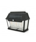 Уличный фонарь YT9993 c cолнечной панелью+датчик движения, 3 лампы, встроенный аккум, крепление на стену, Black, Box