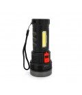 Фонарик ручной LATERNA BK-822 5W. OSL LED+COB, пластик, встроенный аккум, 150х63х47 . IP40, USB кабель