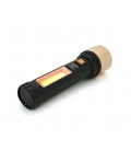Фонарик ручной ZHONGYONG ZY-2021, Solar, LED 1W CreeXPE+COB, 2 режима+COB, microUSB, USB выход, 175х50х32, IP40 , OEM