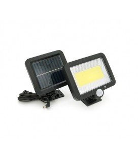 Уличный фонарь SL-F100 c cолнечной панелью и датчиком движения , 100LED, Black