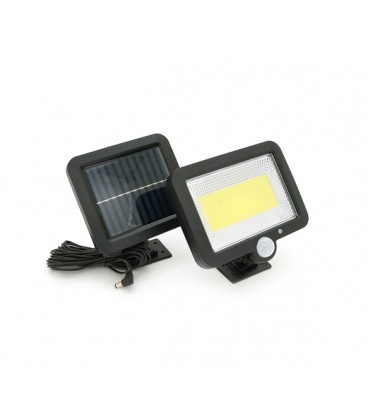 Уличный фонарь SL-F100 c cолнечной панелью и датчиком движения , 100LED, Black