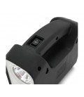 Переносной фонарь GD-3+ Solar, 1+1 режим, встроенный аккум, 3 лампочки 3W, USB выход, Black, Box