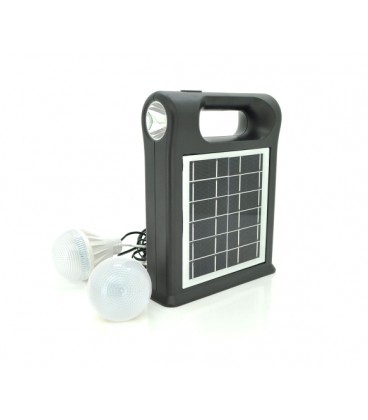 Переносной фонарь CL22+Solar, Power bank 10000mAh, боковое+центр освещение, 2+2 режима, MP3 плеер, 2*USB выхода, 2 лампочки, Box