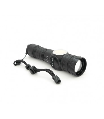 Фонарик BP-X707 P90, Zoom, 5+2+2 режима, корпус металл, магнит, аккум 18650, индикация заряда, USB кабель, BOX