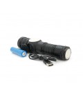 Фонарик BP-X707 P90, Zoom, 5+2+2 режима, корпус металл, магнит, аккум 18650, индикация заряда, USB кабель, BOX