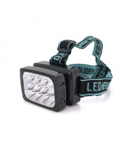 Налобный фонарик Watton WT-064,12 SMD , 2 режима, корпус- пластик, водостойкий, ip44, питание АКБ встроен 3xAAA/2000, AC220V- ка