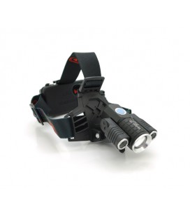 Налобный Фонарик W-602-T6, Cree XML-T, 4 реж., водостойкий, ударостойкий, 2x18650 ак-тор, АЗУ, СЗУ, BOX