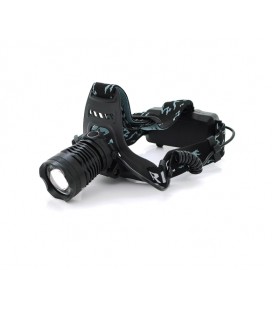 Налобный фонарик Bailong BL-803-P50, 5W, Zoom, 3 режима, корпус- пластик, водостойкий, ip44, питание 2*18650, USB кабель, 6400K,