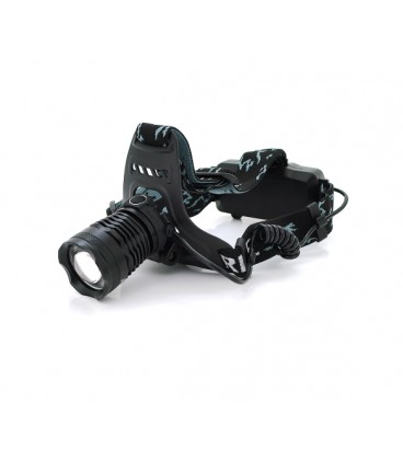 Налобный фонарик Bailong BL-803-P50, 5W, Zoom, 3 режима, корпус- пластик, водостойкий, ip44, питание 2*18650, USB кабель, 6400K,