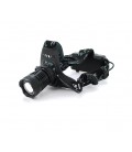 Налобный фонарик Bailong BL-803-P50, 5W, Zoom, 3 режима, корпус- пластик, водостойкий, ip44, питание 2*18650, USB кабель, 6400K,