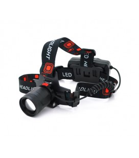 Налобный фонарик Bailong BL-T85-P50, 5W, 3 режима, корпус- пластик, водостойкий, ip44, аккумуляторы 2*18650, USB кабель, BOX