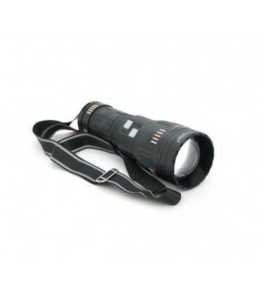 Фонарь поисковый YEMAO YM-G601 LED PM60, 4 режима, индикация заряда, питание от 4*18650, IP65, USB кабель, 245х195х90мм, 1,260кг