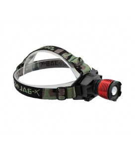 Налобный Фонарик Bailong BL-6908+УФ, 4 реж., Zoom, корпус- пластик, водостойкий, ударостойкий, 18650 аккумулятор СЗУ+ АЗУ, 80*45