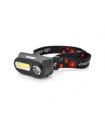 Налобный Фонарик Bailong BL 1804A COB XPE + сенсор, корпус- пластик, водостойкий, ударостойкий, 18650 аккумулятор СЗУ, BOX