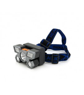 Налобный фонарик Voltronic MJ 2022,3 led 3W, 2 Led Cob, 4 режима, корпус- пластик, водостойкий, ip44, питание АКБ встроен ААА, U