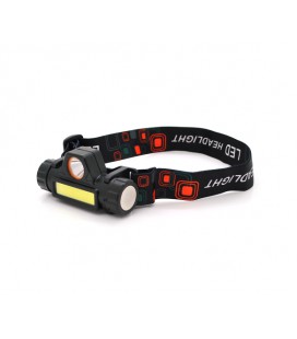 Налобный фонарик Watton WT-056,1 led 3W,1 Led Cob, 2 режима, корпус- пластик, водостойкий, ip44, магнит, питание АКБ встроен, US