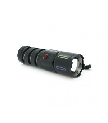 Фонарь поисковый BP-538 LED PM60, 3 режима, фонарик, индикация заряда, питание от аккумулятора , IP65, USB кабель, 225х130х60мм,