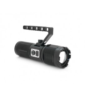 Фонарь поисковый BP-2303 LED PM60, 5 режимов, индикация заряда, питание от 3*18650, IP65, USB кабель, 255х145х65мм, 0,860кг, Bla