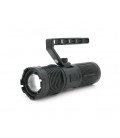 Фонарь поисковый BP-2303 LED PM60, 5 режимов, индикация заряда, питание от 3*18650, IP65, USB кабель, 255х145х65мм, 0,860кг, Bla