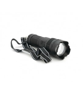 Фонарь поисковый YEMAO YM-G501 LED PM60, 4 режима, индикация заряда, питание от 4*18650, IP65, USB кабель, 245х195х90мм, 1,235кг