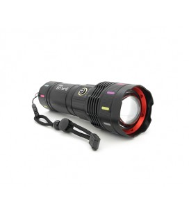 Фонарь поисковый BP-9600 LED PM60, 5 режимов, питание от 3*18650, IP65, USB кабель, 210х100х70мм, 0,686кг, Black, BOX