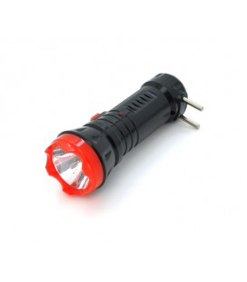 Фонарик переносной WX-2860, 2 реж., корпус- пластмасс, водостойкий, встроенный аккум, питание 220В, Blister