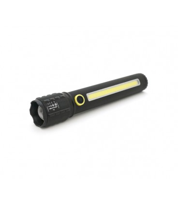 Фонарик Bailong BL-C73-P50, алюминий, встроенный аккум, USB кабель, BOX