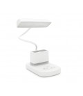 Гибкая настольная лампа BKL-L9 с органайзером, 3+ 1режим (белый+теплый белый), сенсорное включение, встроенный аккум 500mAh,17х4