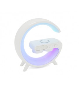 Настольная лампа-ночник G11, Bluetooth колонка, бспроводная зарядка телефона, свет RGB, Box
